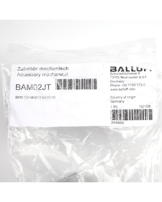 Balluff Montagesystem BAM02JT BMS CU-M-D12-B040-02...