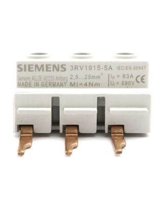 Siemens 3-Phasen-Einspeiseklemme 3RV1915-5A (21Stk.) NOV