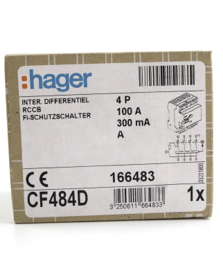 Hager FI-Schutzschalter CF484D 166483 OVP