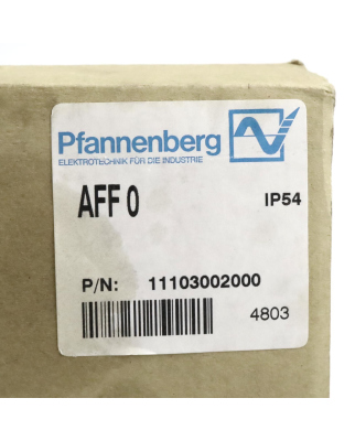 Pfannenberg Austrittsfilter AFF 0 OVP