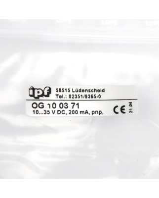 ipf electronic Gabel-Lichtschranke OG100371 OVP