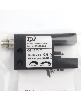 ipf electronic Gabel-Lichtschranke OG100371 OVP