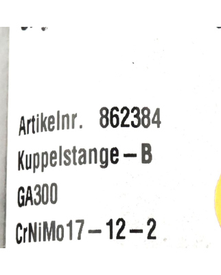 Netzsch Kuppelstange-B GA300 CrNiMo17-12-2 862384 NOV