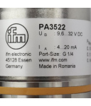 ifm electronic Drucktransmitter PA3522 PA-100-SBG14-A-ZVG/US//V OVP