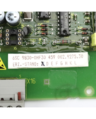 Siemens Anpassungsbaugruppe 6SC9830-0HF30 E-Stand: C GEB