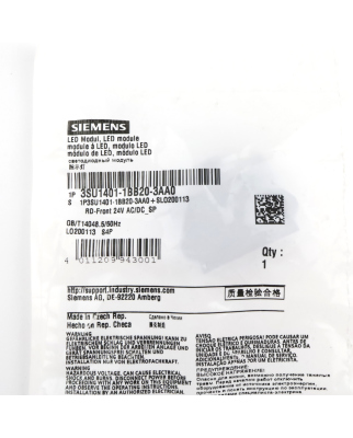Siemens LED-Modul 3SU1401-1BB20-3AA0 OVP