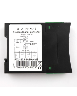 Dahms Process Signal Converter PXU-20.924/DAHMS 24VDC GEB