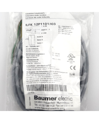 Baumer electric induktiver Sensor ILFK 12P1101/I03 OVP