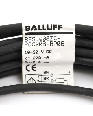 Balluff induktiver Sensor BES Q08ZC-POC20B-BP06 NOV