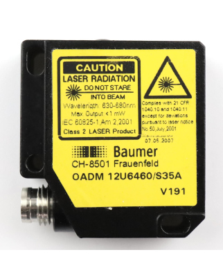 Baumer Distanz-Sensor OADM 12U6460/S35A 10152994 NOV