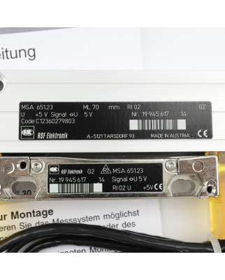 RSF-Elektronik Längenmessgeräte MSA 651.23 70mm NOV