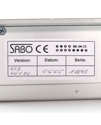 SABO/Intertec Bedientafel PLM 400 NOV