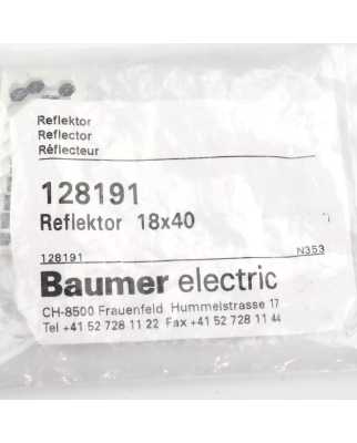 Baumer electric Reflektor 128191 OVP