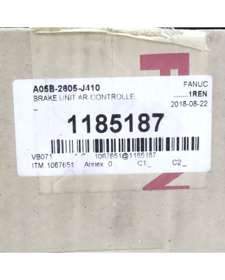 Fanuc Brake Unit AR-Controller A05B-2605-J410 OVP