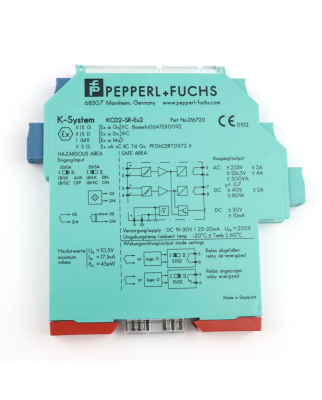 Pepperl+Fuchs Schaltverstärker KCD2-SR-Ex2 216720 OVP