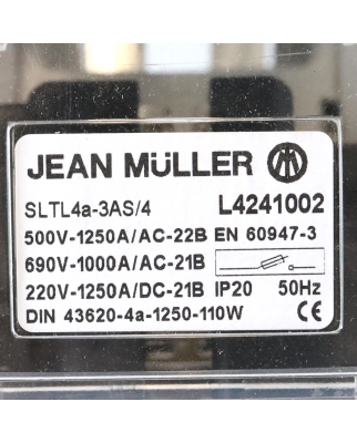 Jean Müller NH-Sicherungslasttrennschalter SLTL4A-3AS/3X/4 L4241002 OVP
