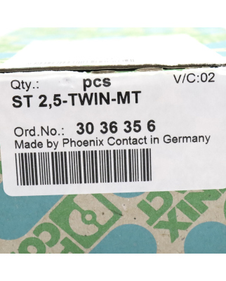 Phoenix Contact Messertrennklemme ST 2,5-TWIN-MT 3036356 (46Stk.) OVP