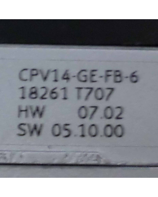 Festo Ventilinsel CPV-14-VI Teile-Nr. 41525 18210 GEB