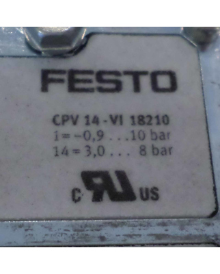 Festo Ventilinsel CPV-14-VI Teile-Nr. 41525 18210 GEB