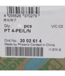 Phoenix Contact Schutzleiter-Reihenklemme PT 4-PE/L/N 3002614 (38Stk.) OVP