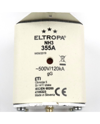 Eltropa NH-Sicherungseinsatz 4181337 500V 355A (3Stk.) OVP