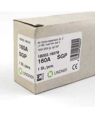 Lindner NH-Sicherungseinsatz 18002.160780 500V 160A OVP