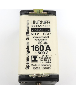 Lindner NH-Sicherungseinsatz 18002.160780 500V 160A OVP