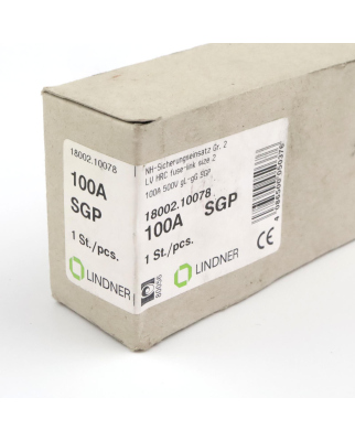 Lindner NH-Sicherungseinsatz 18002.10078 500V 100A OVP