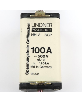 Lindner NH-Sicherungseinsatz 18002.10078 500V 100A OVP