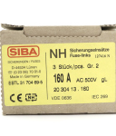 SIBA NH-Sicherungseinsatz 20 304 13.160 160A 500V (3Stk.) OVP