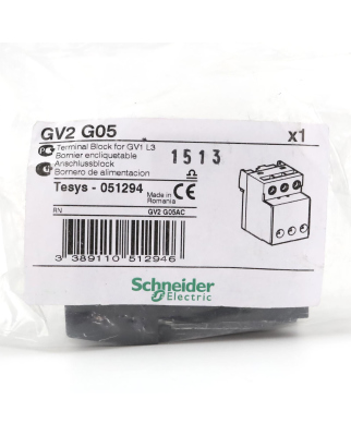Schneider Electric Anschlussblock GV2G05 051294 OVP