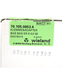Wieland Klemmenadapter BAS BAS KR 6 4,0 50 70.105.0653.4 (9Stk.) OVP