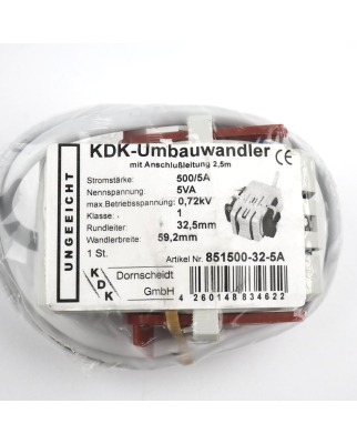 KDK Kabelumbauwandler 851500-32-5A OVP