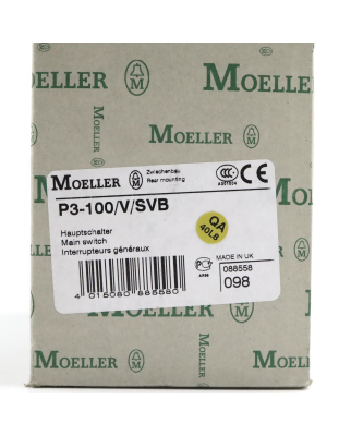 Moeller Hauptschalter P3-100/V/SVB 088558 OVP