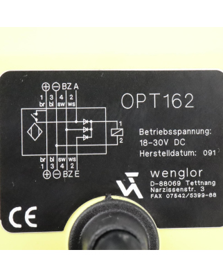 wenglor Reflex sensor OPT162 NOV