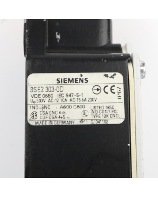 Siemens Positionsschalter 3SE2303-0D GEB