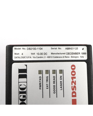 DATALOGIC Barcode Scanner DS2100-1104 GEB