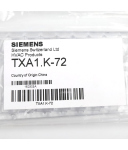Siemens Adressschlüssel TXA1.K-72 OVP