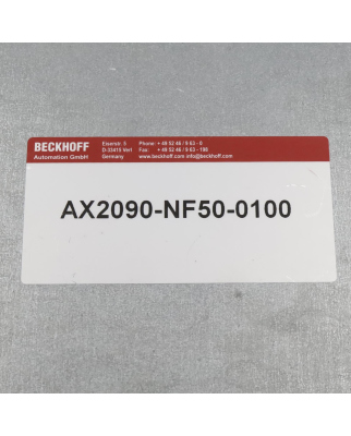 Beckhoff/LTi Netzfilter AX2090-NF50-0100 EMC100.1UR GEB