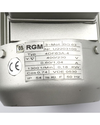 RGM Getriebemotor BG 63 4DF63A-4 i=24 NOV
