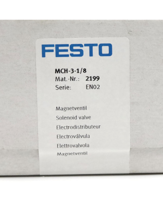 Festo Magnetventil MCH-3-1/8 2199 SIE