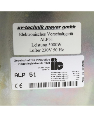 uv-technik Elektronisches Vorschaltgerät ALP 51 GEB