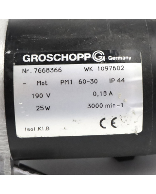 Groschopp Gleichstrommotor PM1 WK1097602 NOV