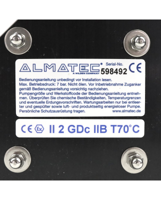 Almatec Membranpumpe CX 20 ETS GEB