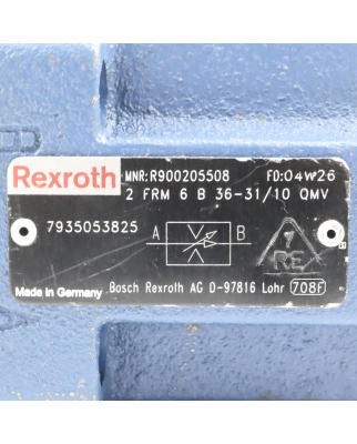 Rexroth Stromregelventil 2 FRM 6 B 36-31/10 QMV R900205508 NOV