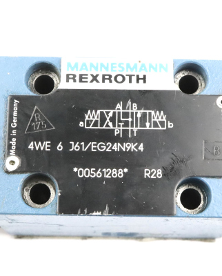 Rexroth Mannesmann Wegeschieberventil 4WE 6 J61/EG24N9K4 GEB