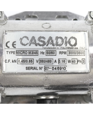 CASADIO Unwuchtmotor MICRO M3/45 40W NOV