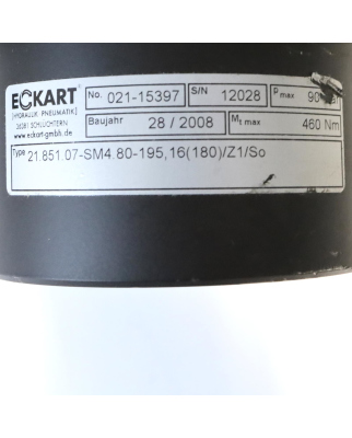 Eckart Schwenkmotor SM-4.80-180 21.851.07-SM4.80-195,16(180)/Z1/So NOV