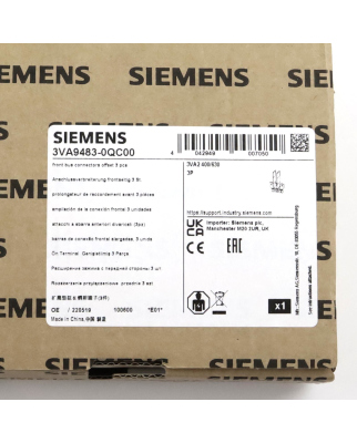 Siemens Anschlussverbreiterung 3VA9483-0QC00 OVP