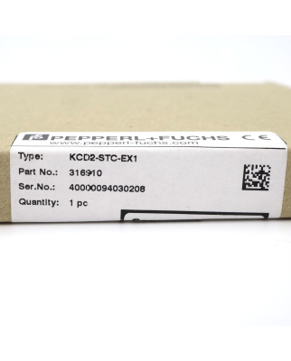 Pepperl+Fuchs Transmitterspeisegerät KCD2-STC-Ex1 316910 SIE